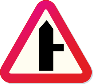 Junction on the left