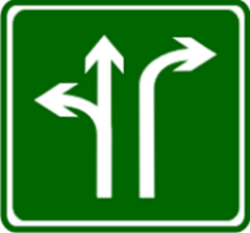 Lane sign