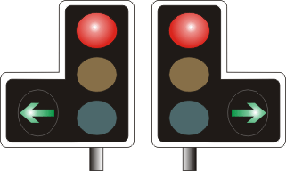 Traffic light arrows